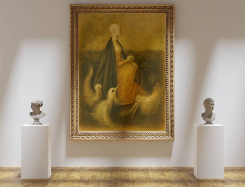 Leonor Fini: The Guardian of the Phoenixes (La gardienne des phénix, 1954)